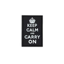 Condor Keep-Calm Carry-On PVC Patch - Black 3" x 2"