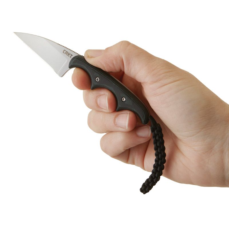 CRKT Minimalist Warncliffe Neck Knife with Fixed Blade