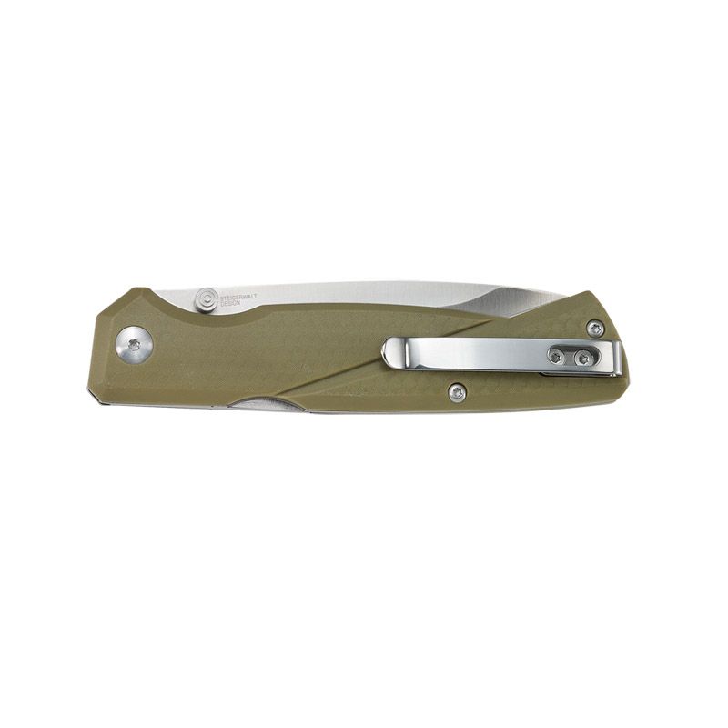 CRKT Kova OD Green Front Lock Folder with Satin Blade Finish
