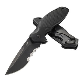 CRKT Shenanigan Assisted Opening with Black Veff Serrated Blade