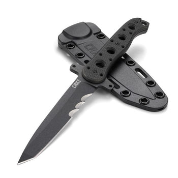 CRKT M16-13FX G10 Fixed Blade with Veff Serrated Black Powder Coated Blade