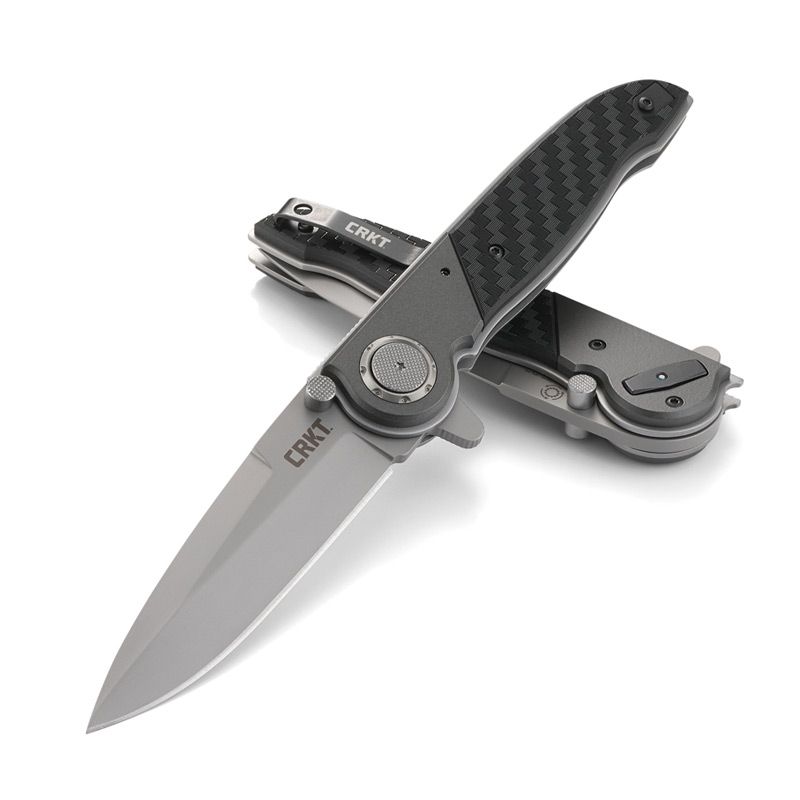 CRKT-M40-03 Spear Point Flipper Deadbolt Lock with Bead Blast Blade