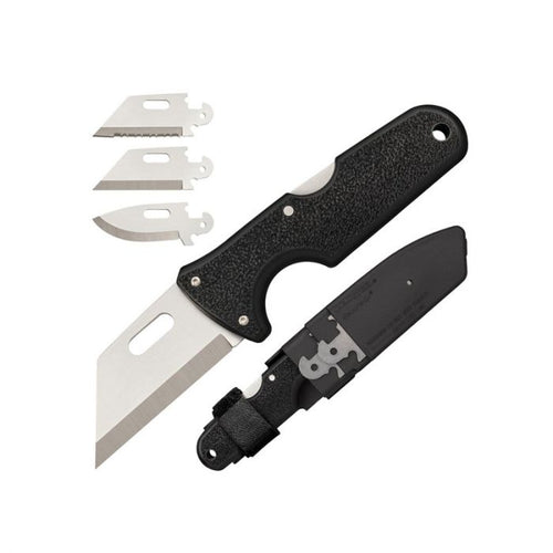 Cold Steel Click-N-Cut Exchangeable Blade Knife with Satin Finish Blade