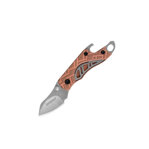 Kershaw Copper Cinder - Keychain Knife with StoneWash Blade Finish