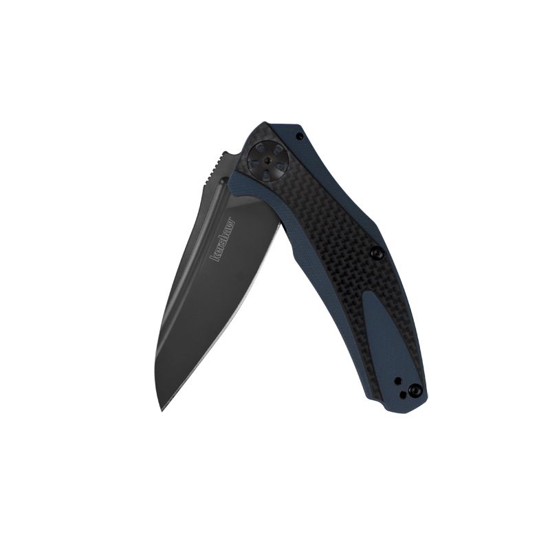 Kershaw Natrix Blue G-10 & Carbon Fiber Overlay with Grey Titanium Carbo-Nitride Blade Finish