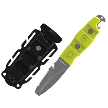 Akua Paddle and Rescue Knife w/Blunt Tip Nav Green