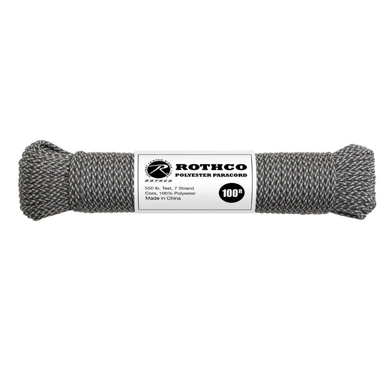 Rothco Polyester Paracord 100ft - ACU Digital Green